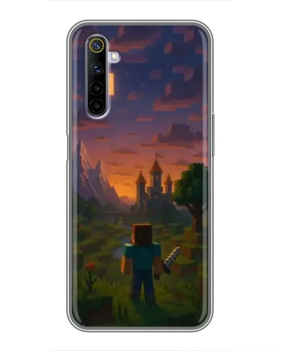 Чохол для Realme 6 з картинкою «Стів біля вежі» Чохол для Realme 6 з картинкою «Стів біля вежі»