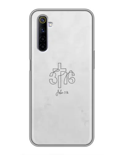 Чехол для Realme 6 с картинкой «Иоанна 3:16 Крест»