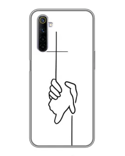 Чехол для Realme 6 с картинкой «Рука держит» Чехол для Realme 6 с картинкой «Рука держит»