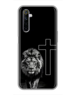 Чехол для Realme 6 с картинкой «Лев и Крест» Чехол для Realme 6 с картинкой «Лев и Крест»
