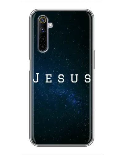 Чехол для Realme 6 с картинкой «Звездное небо Jesus»
