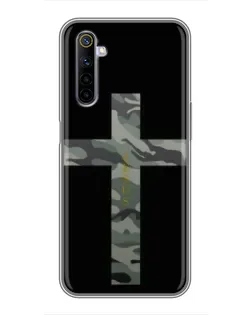 Чехол для Realme 6 с картинкой «Милитари Крест»