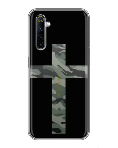 Чехол для Realme 6 с картинкой «Милитари Крест»