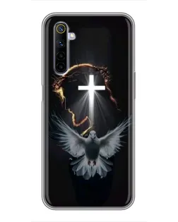 Чехол для Realme 6 с картинкой «Голубь и Свет»