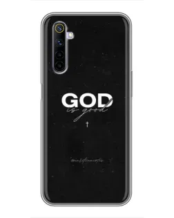 Чехол для Realme 6 с картинкой «GOD — Бог над всем»
