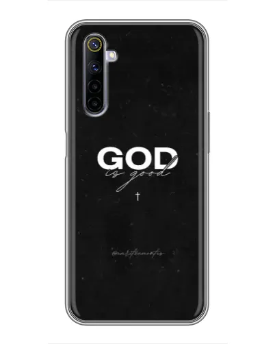 Чехол для Realme 6 с картинкой «GOD — Бог над всем»