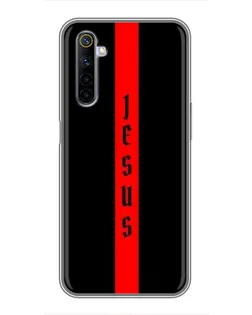 Чехол для Realme 6 с картинкой «Красная линия веры»