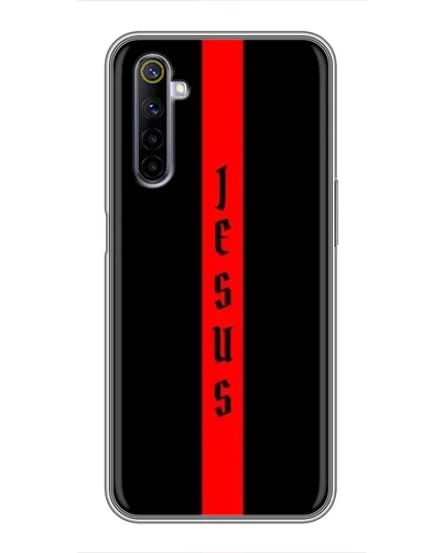 Чехол для Realme 6 с картинкой «Красная линия веры»