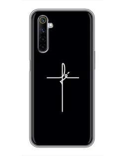 Чохол для Realme 6 з картинкою «Тонкий хрест»