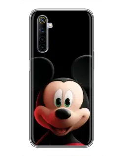 Чехол для Realme 6 с картинкой «Улыбающийся Микки Маус»