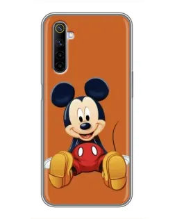 Чехол для Realme 6 с картинкой «Микки отдыхает»