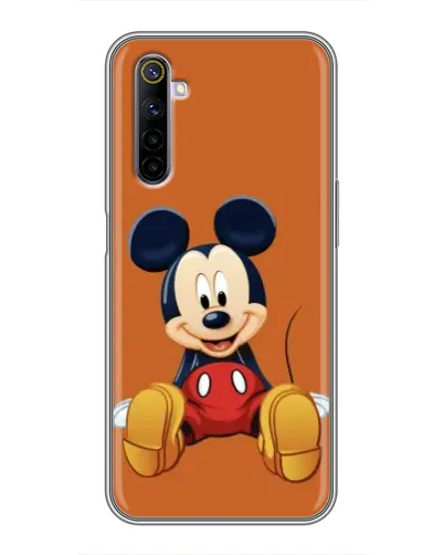 Чехол для Realme 6 с картинкой «Микки отдыхает»