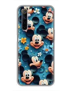 Чехол для Realme 6 с картинкой «Паттерн Микки и Минни»
