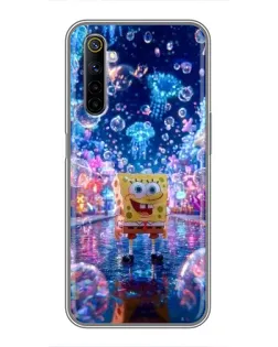 Чехол для Realme 6 с картинкой «Неоновый океан»