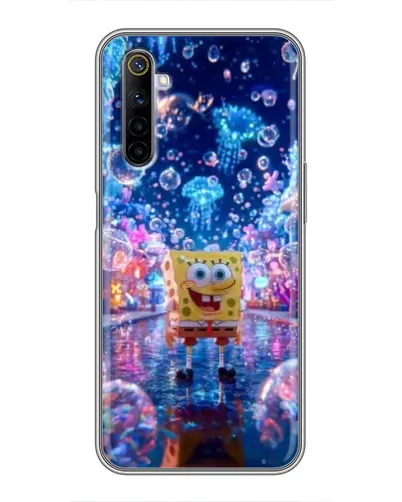 Чехол для Realme 6 с картинкой «Неоновый океан»
