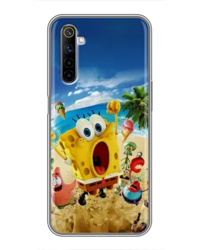 Чехол для Realme 6 с картинкой «Развлечения на пляже»