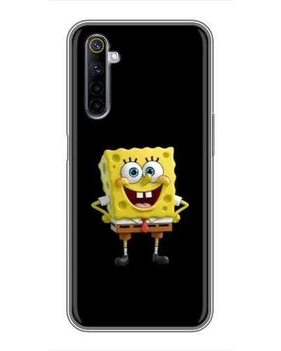 Чехол для Realme 6 с картинкой «Классический Губка Боб»