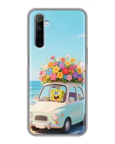 Чехол для Realme 6 с картинкой «Автомобильное путешествие»
