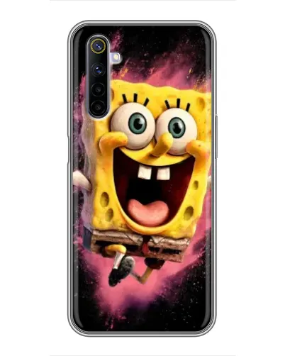 Чехол для Realme 6 с картинкой «Взрывной Спанч Боб»