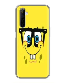 Чохол для Realme 6 з картинкою «Мінімалістичний Спанч Боб»
