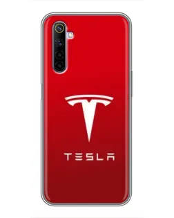 Чехол для Realme 6 с картинкой «Tesla Red Classic»