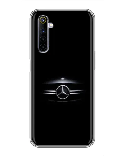 Чехол для Realme 6 с картинкой «Mercedes — абстрактные линии»