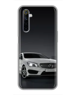 Чехол для Realme 6 с картинкой «Mercedes AMG GT Silver»