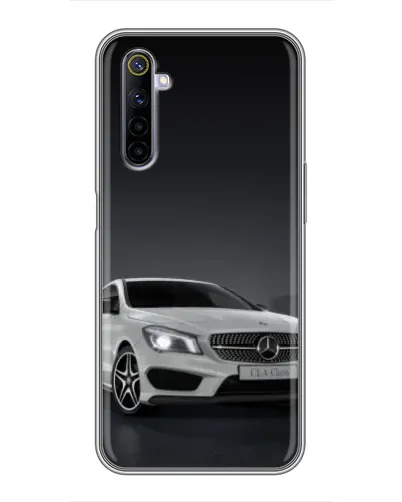 Чехол для Realme 6 с картинкой «Mercedes AMG GT Silver»