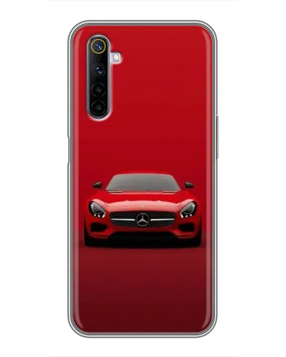 Чехол для Realme 6 с картинкой «Красный Mercedes AMG»