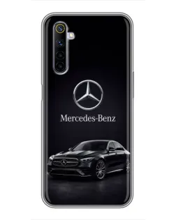 Чехол для Realme 6 с картинкой «Mercedes — решетка радиатора»