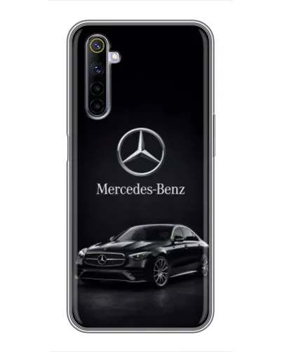 Чехол для Realme 6 с картинкой «Mercedes — решетка радиатора»