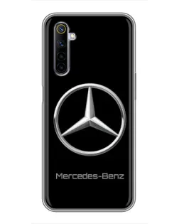 Чехол для Realme 6 с картинкой «Mercedes Silver Logo»