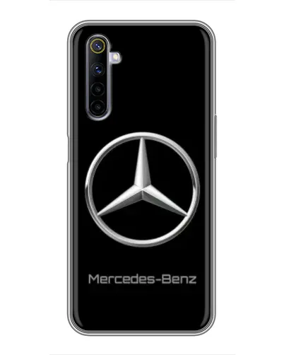 Чехол для Realme 6 с картинкой «Mercedes Silver Logo»