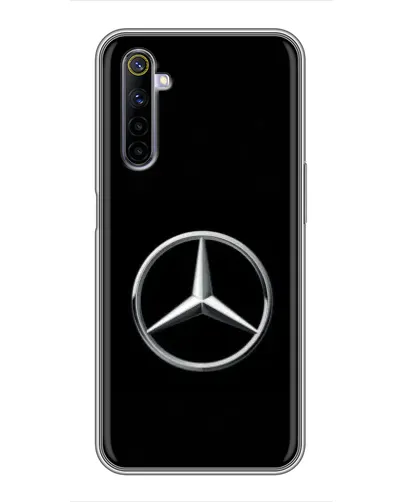 Чехол для Realme 6 с картинкой «Mercedes классический лого»