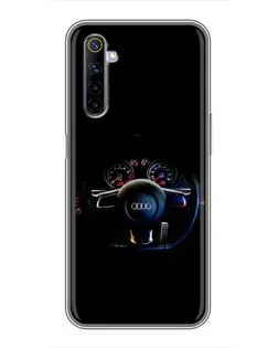 Чехол для Realme 6 с картинкой «Салон Audi — руль» Чехол для Realme 6 с картинкой «Салон Audi — руль»