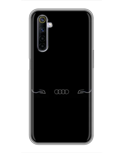 Чехол для Realme 6 с картинкой «Audi — световой подпись»