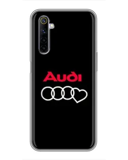 Чехол для Realme 6 с картинкой «Логотип Audi Heart»