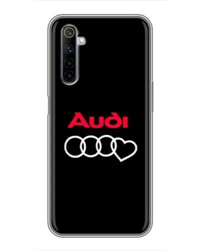Чехол для Realme 6 с картинкой «Логотип Audi Heart»