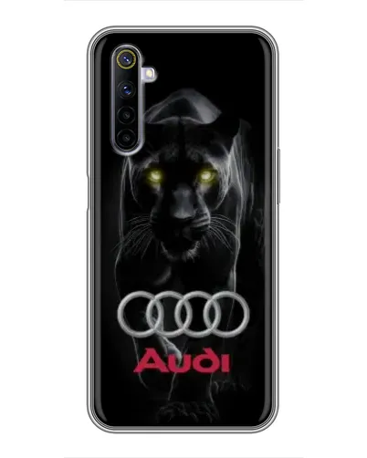 Чехол для Realme 6 с картинкой «Пантера и Audi»