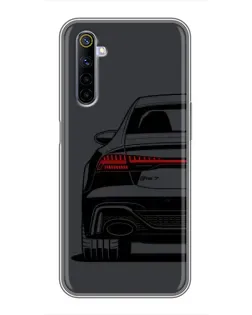 Чехол для Realme 6 с картинкой «Задняя часть Audi — арт»
