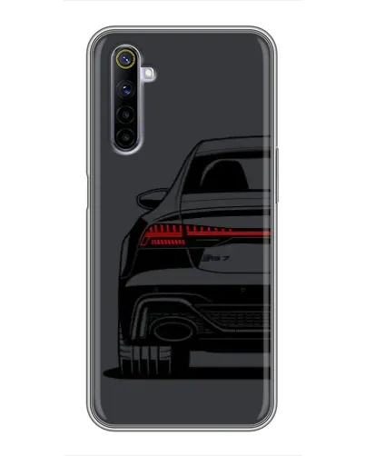 Чехол для Realme 6 с картинкой «Задняя часть Audi — арт»