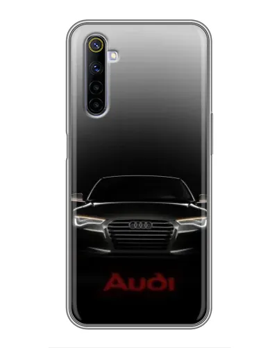 Чехол для Realme 6 с картинкой «Audi — градиентный контур»