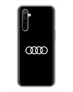Чехол для Realme 6 с картинкой «Audi White Logo»