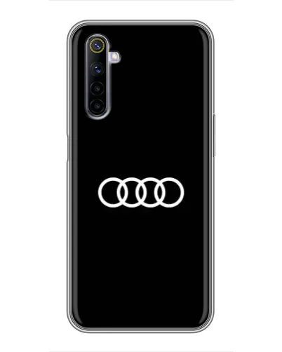 Чехол для Realme 6 с картинкой «Audi White Logo»