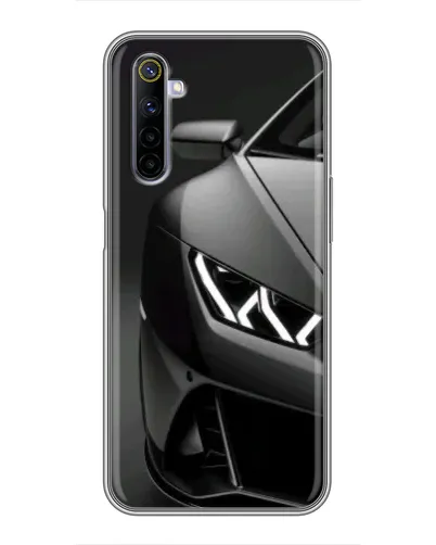 Чехол для Realme 6 с картинкой «Lamborghini фары детализация»