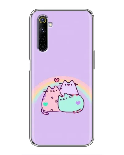 Чехол для Realme 6 с картинкой «Радужные Пушины» Чехол для Realme 6 с картинкой «Радужные Пушины»