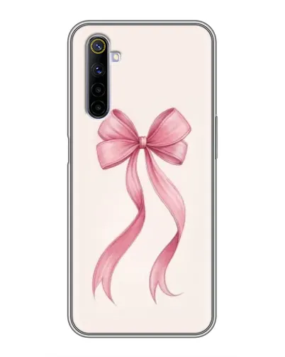 Чехол для Realme 6 с картинкой «Розовый бант»