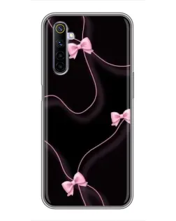 Чехол для Realme 6 с картинкой «Розовые ленты»