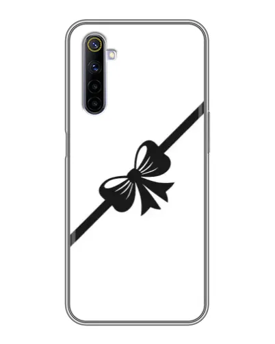 Чехол для Realme 6 с картинкой «Диагональный бант»