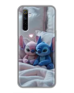 Чехол для Realme 6 с картинкой «Плюшевые Стич Ангел» Чехол для Realme 6 с картинкой «Плюшевые Стич Ангел»